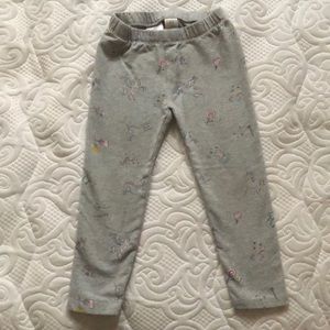 GAP unicorn girl leggings size 3T